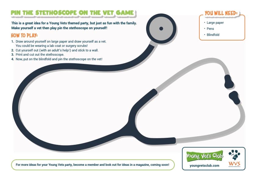 Thumbnail for Pin the stethoscope on the vet!